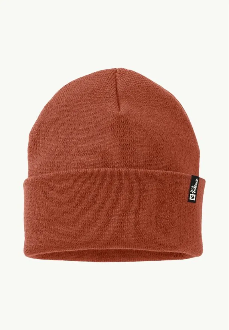Jack Wolfskin Rib Beanie in Carmine
